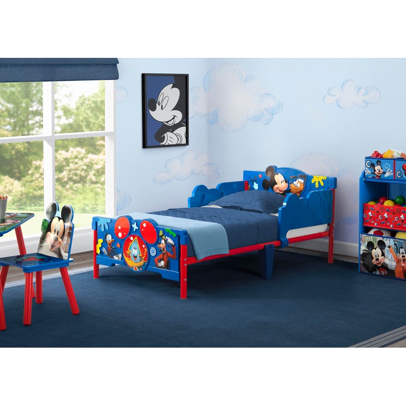 Delta Children Mickey Mouse 3D Toddler Bed, Blue