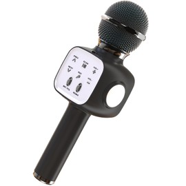 FDY Bluetooth Kids Adult Karaoke Microphone, Wireless Bluetooth Microphone, Variable Sound Karaoke Microphone Portable Speaker, Suitable for 3-13 Years Girls Boys Christmas Birthday Gift - Q8 Black