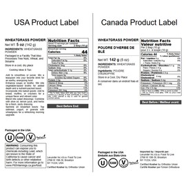 Food to Live Wheatgrass Powder, 5 Ounces - Rich in Vitamins & Nutrients, 100% Pure, Nutrient-Dense Superfood, Vegan, Raw, Kosher, Bulk