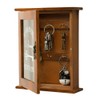 soobu Wall Mounted Key Cabinet, Fade Resistant Wooden Key Cabinet