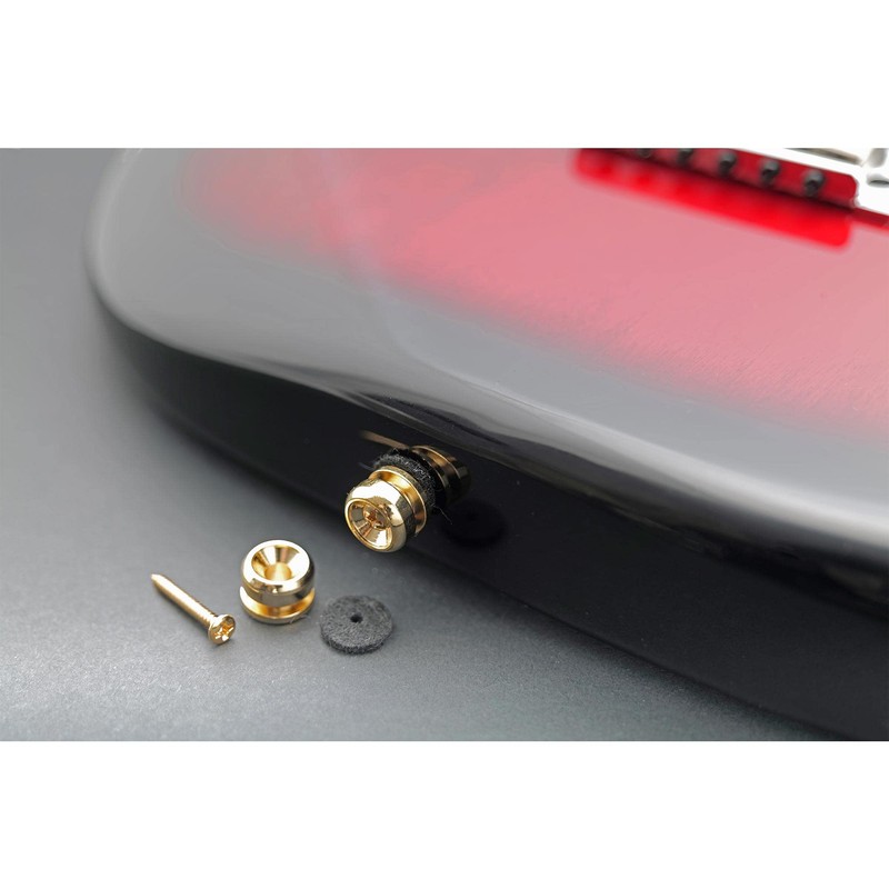 Musiclily Pro 14mm Steel D-Type Strap Buttons End Pins for