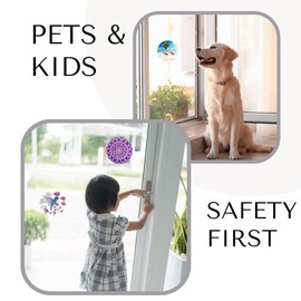 Screen Door Magnets Double Sided – Keep People, Kids, and Dogs from Running into a Screen Door. Saver - Robbins Aria Waving