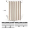 MIULEE Extra Long Linen Shower Curtain 96 Inches Long with