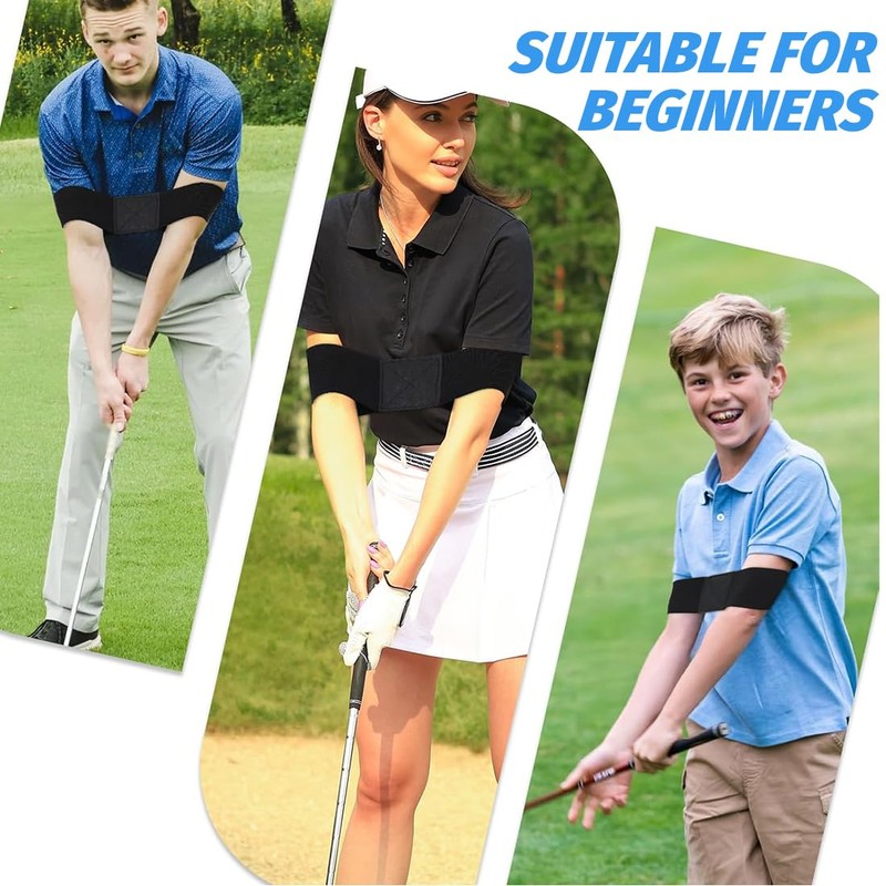 KIRZAX 2pcs Golf Swing Trainer Aid, Arm Posture Correction Band,