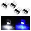 Ziciner 4 PCS USB LED Car Interior Atmosphere Lamp, Portable