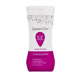 Summer's Eve Simply Sensitive Cleansing Wash for Sensitive Skin 9 oz (Pack of 2)