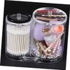 Ciieeo Multifunctional Cotton Pad and Swab Storage Box Lid Organizer