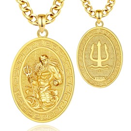 INFUSEU St Christopher / St Michael / St Benedict / Holy / Virgin Mary Medal Jesus Cross 7 Archangel Seal 925 Sterling Silver Pendant for Men Women Sacred Religious Amulets, Sterling Silver