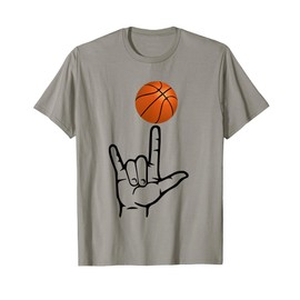 ASL Sign Language Shirt for Basketball Player Deaf Gifts T-Shirt