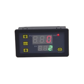 KNACRO 1500W DC 12V (11-14V) Automotive Relay Switch, Digital Time Delay Relay Board with Dual-Color (Red+Green) LED Display, On-Off Delay Timer Switch Support Cycle of Time for Car Vehicle