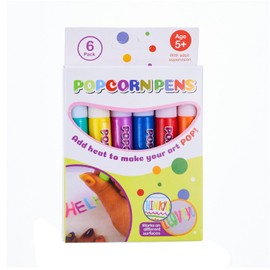 Xinyee Magic Puffy Pens - Popcorn Paint Pens for Kids' DIY Painting - 6 Colors