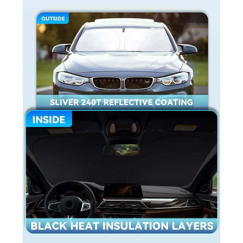 Sun Shade for Crosstrek Wagon Windshield Sunshades for 2025 2024-2018