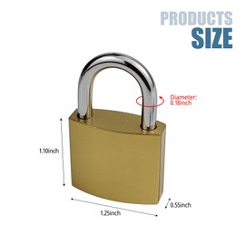 1 Pcs Small Keyed Padlocks, 1.25 Inch (32 mm) Locker Lock with Keys for Luggage Locks Gym Locker Toolbox (1.25Inch)