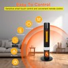 CAYNEL Tower Ceramic & Flame Heater with 3D Flame and
