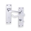 Infinity Decor Set of Polished Chrome Victorian Scroll Lever Door