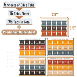 Mr. Pen- Bible Tabs, 75 Tabs, Velvet Ember, Laminated Bible Tabs for Women and Men, Bible Tabs for Study Bible, Bible Index Tabs, Bible Book Tabs, Bible Labels Tabs, Mr Pen Bible Tabs