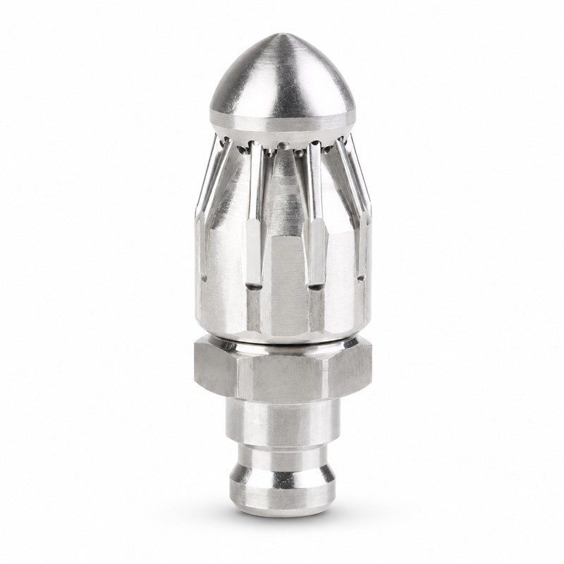 Sewer Jetter Nozzle Kit for Pressure Washer Use – Stainless