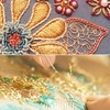 6 Skeins Embroidery Thread, 3 Colors Metallic Embroidery Floss Set,