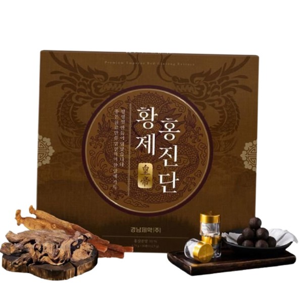 [Genuine] 12 types of herbal medicine ingredients manufactured by a pharmaceutical company, individually packaged, Emperor Red Ginseng Diagnostics 3.75g, 30 pills / [정품] 제약회사제조 12가지 한방재료 개별포장 황제 홍삼진단 3.75g 30환 부