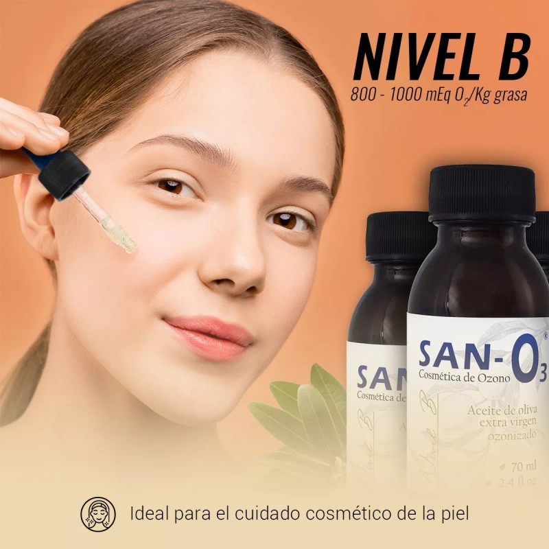 San-o3 Aceite Ozonizado De Oliva Extra Virgen, Meq: 800-1000, 70