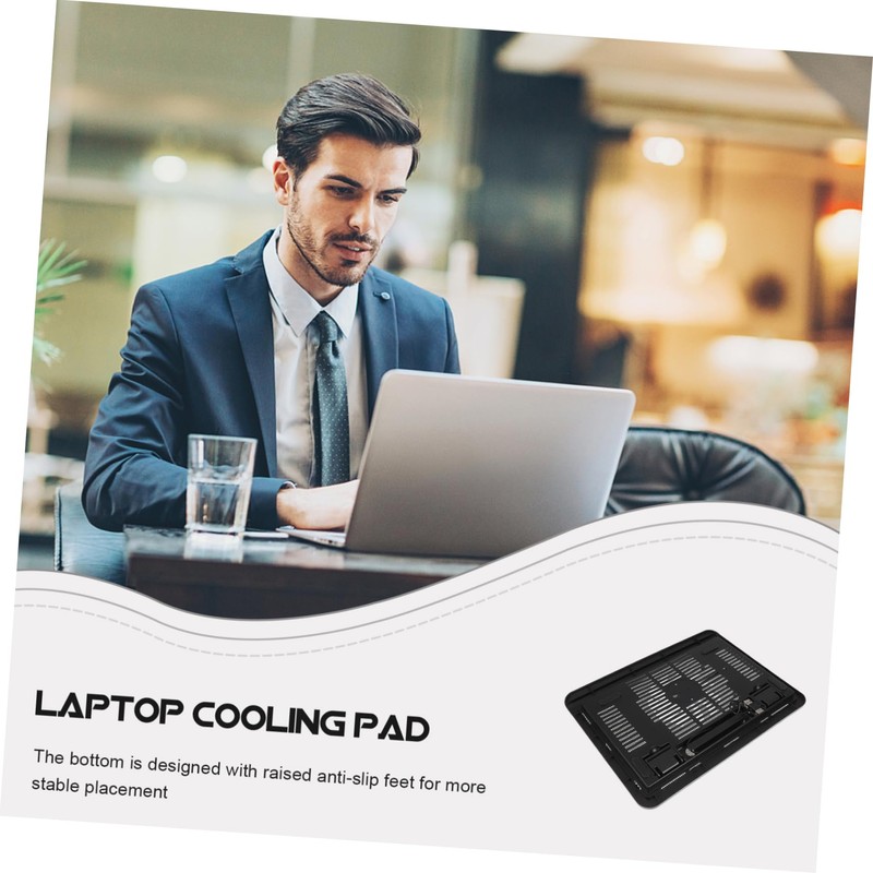 COHEALI Ultra Slim Laptop Cooling Pad Quiet Fan Adjustable Laptop