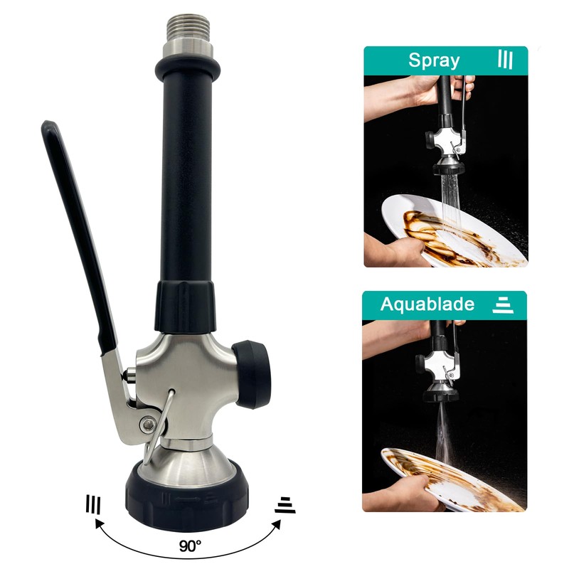Achelous Pre Rinse Spray Commercial Sink Faucet Sprayer Dual Function,Spray