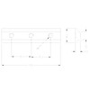 Set of 4 slot nuts for airline rails made of