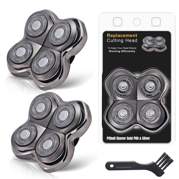 DREBIG 2 Pack Pro 4 Shaver Replacement Heads for Sk*l