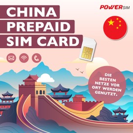 Power Sim China Data SIM Card Internet Data Unrestricted Internet Access Support for Google, Facebook, Whatsapp, Instagram (20GB 30 Days)