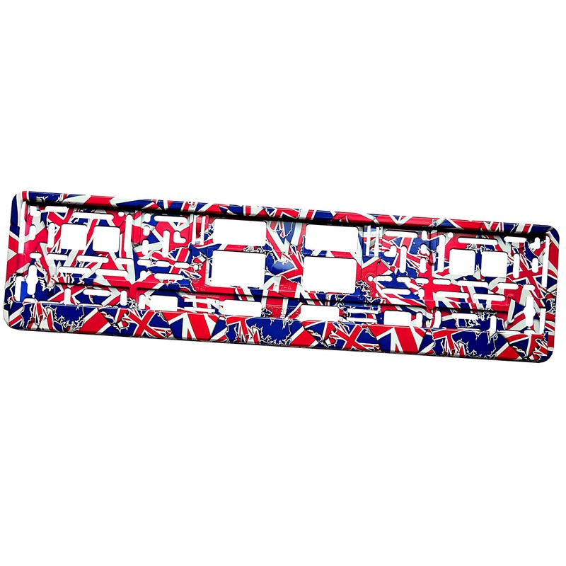 TAPORT® 1 x Union Jack Car Number Plate Surround