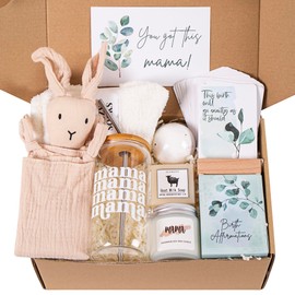 New Mom Gifts for Pregnant Women, 7pcs Pregnancy Gifts for Expecting Mom, Pregnancy Must Haves - Essential Gift Set for First Time Moms, Mom to Be,with Birth Affirmations Cards for Labor