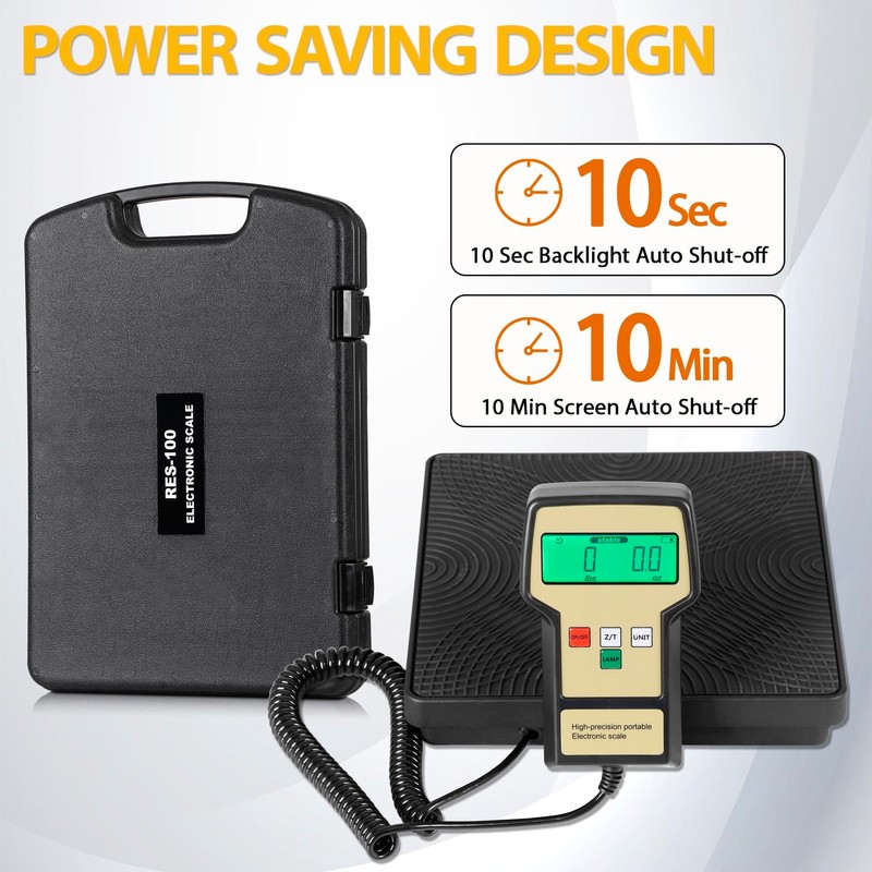 F2C Refrigerant Digital Electronic Charging Weight Scale 220 lbs HVAC