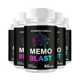 MemoBlast 5-Pack Memo Blast Capsules – MemoBlast Natural Memory Focus Support-300 Capsules