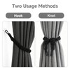 Curtain Tie Backs 2 Pack, Hand Knitting Curtain Tiebacks Cotton