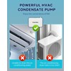 Moonshan Mini Condensate Pump for HVAC 100-240V Automatic Condensation Drain