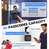 Fingerprint Gym Locker Lock with Code Keypad, Anweller Waterproof Keyless