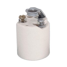B&P Lamp® Porcelain Fixture Socket W/Detachable Hickey