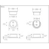 QCAA Extra Heavy Duty Premium Solid Brass Closet Pole Socket