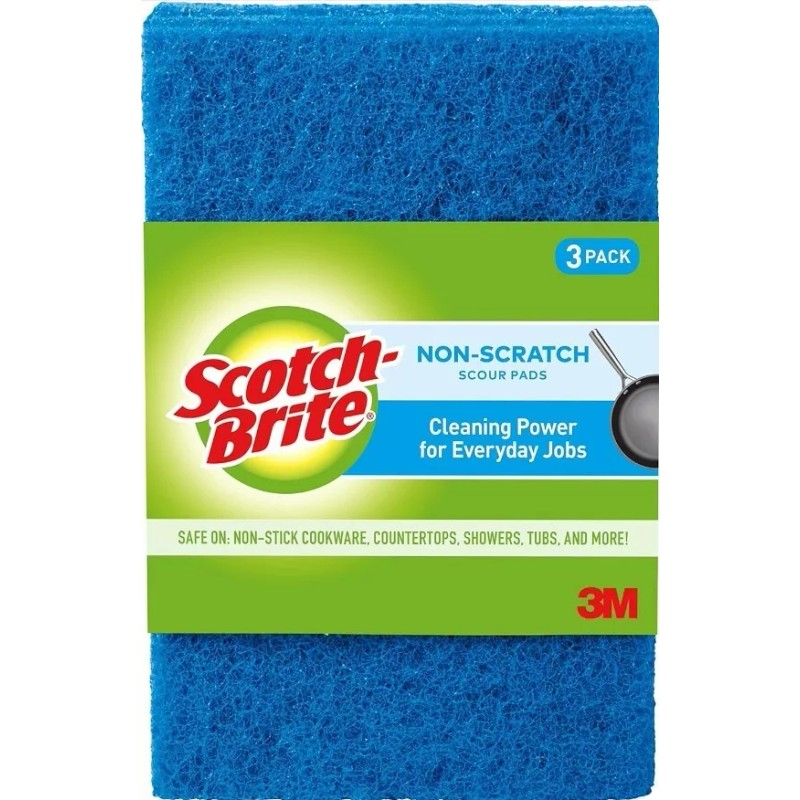 Scour Pads Non-Scratch Scouring Pads for Everyday Job Safe Cleaning