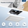 Amico Bathroom Exhaust Fan, 1.0 Sones, 80 CFM, Low Noise,