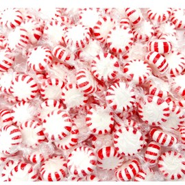HARD CANDY CONFECTIONS | PEPPERMINT (STARLIGHT MINTS) | Individually Wrapped Starlight Peppermint Candy, 2 Pack - 5.75 OZ/Bag