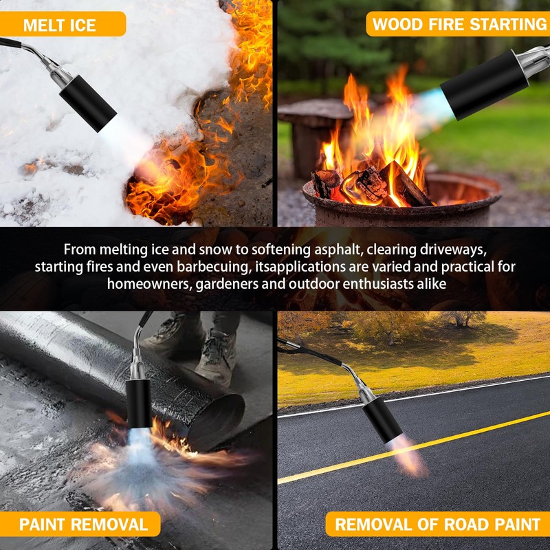 Propane Torch Weed Burner, 1,800,000 BTU Outdoor Weed Torch with
