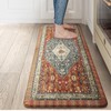 Collive Boho Cushioned Kitchen Mat, Comfort Anti Fatigue Mats for
