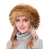 Faux Fur Headband with Elastic for Women's Winter Earwarmer Earmuff(One