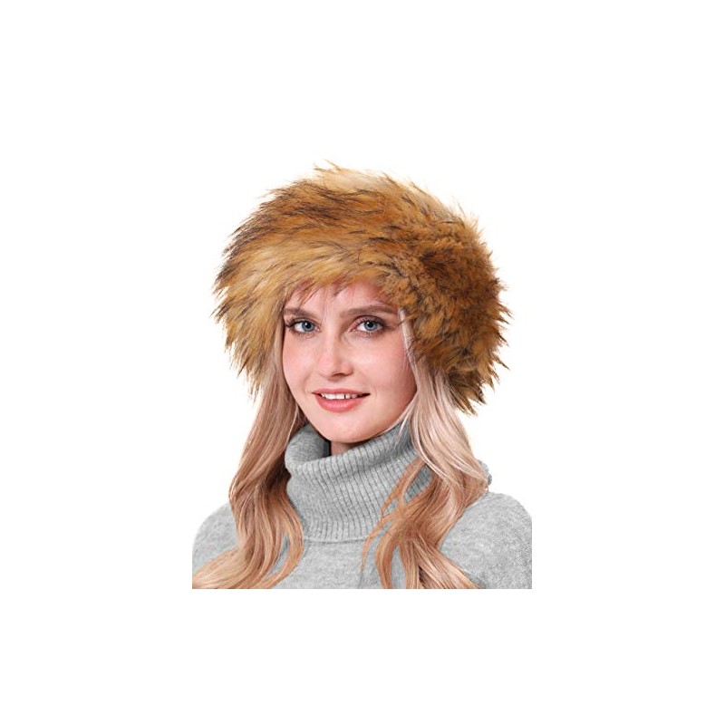 Faux Fur Headband with Elastic for Women's Winter Earwarmer Earmuff(One