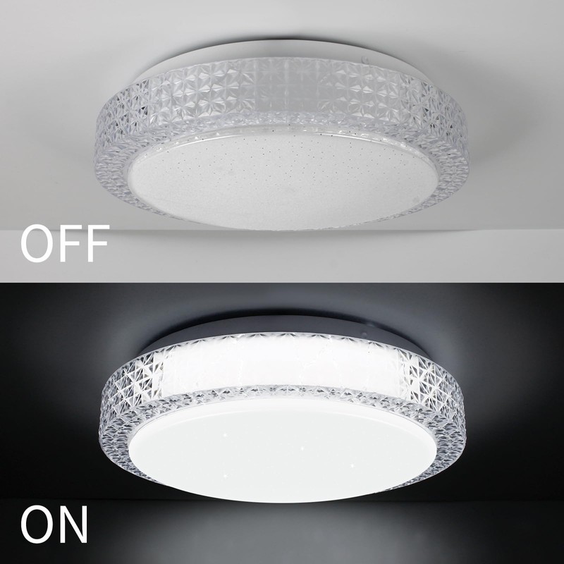 VIPMOON LED Ceiling Light, 12W Small Bathroom Ceiling Light, 6500K