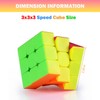 Speed Cube 3x3 Turning Speedly Smoothly, 3D Educational Toys Stickerless