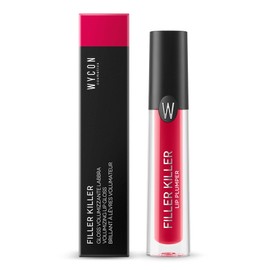 WYCON cosmetics Filler Killer Lip Plumper Lip Gloss with Replenishing and Volumising Lipstick with Vitamin E and Menthol -08 Cherry