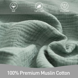 GLLQUEN BABY Baby Blankets for Newborn Soft 4 Pack, Muslin Cotton Baby Boy or Girl Blanket 95x100cm, Swaddle Blanket for Newborn, Shower Gifts for New Moms