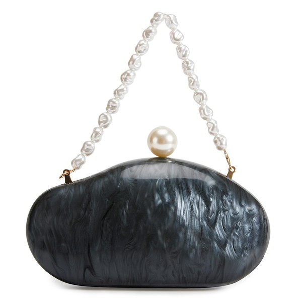 Huralona Acrylic Evening Clutch Purses for Women Shell Handbag Chic